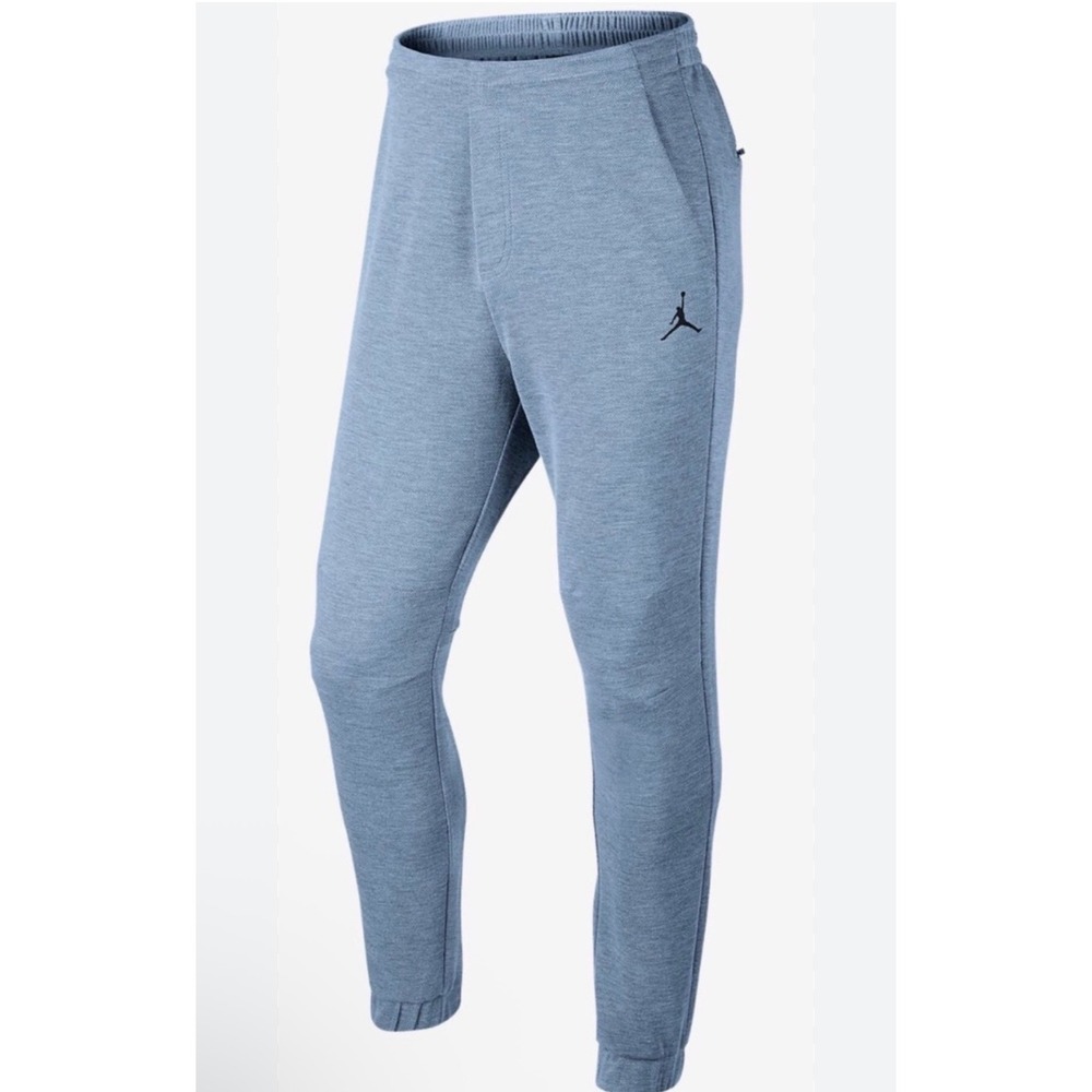 Jordan Mens Blue Heathered Jumpman Jogger Sweatpants Size‎ 38 XL TG EG